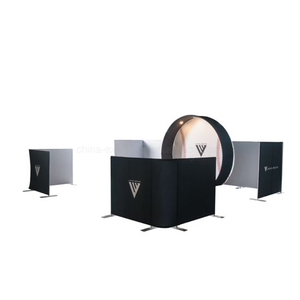Equipment Trade Show Weergave Expo Stand Circle Tension Fabric Toon
