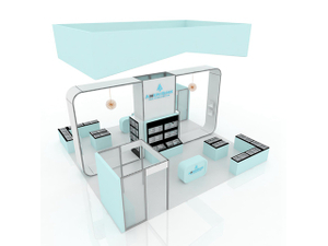 Aangepaste 3x3 aluminium opvouwbare beursstand Modulaire beursstand