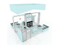 Aangepaste 3x3 aluminium opvouwbare beursstand Modulaire beursstand