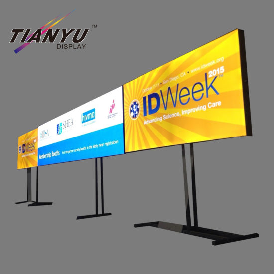 Backlit LED Framleless aluminium profiel Stof Light Box voor reclame affichevertoning