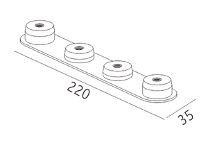 Curve 180 graden connector (rechts)