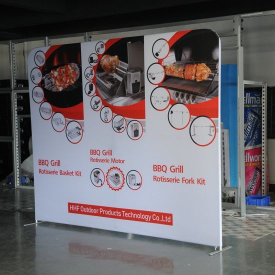 10FT Straight Advertising Tension Fabric Photo Booth Achtergrond Display Stand