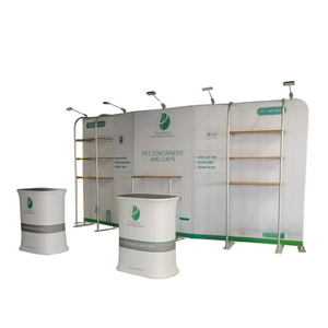 10x20ft Custom dye sublimatie printproces Tension Fabric Booth Muur