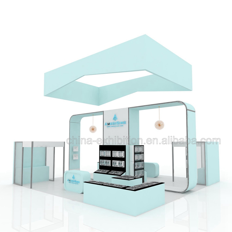 Aangepaste 3x3 aluminium opvouwbare beursstand Modulaire beursstand