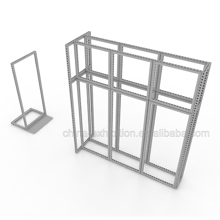 Aangepaste 3x3 aluminium opvouwbare beursstand Modulaire beursstand