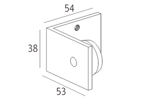 90 graden connector (voor aansluiting van de 62mm lichtbak alleen)