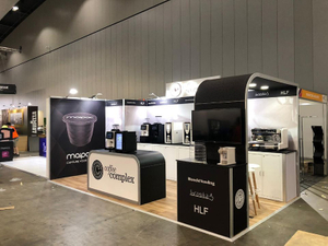 Nieuw draagbaar aangepast logo Productweergave Led-teken moderne beursstand Stand