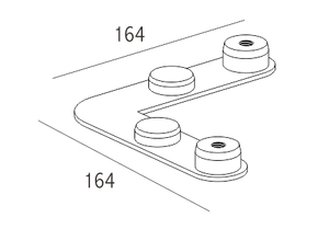 Kleine 90 graden Connector