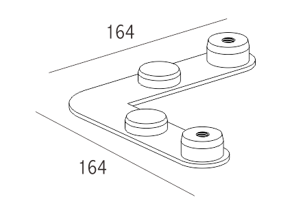 Kleine 90 graden Connector