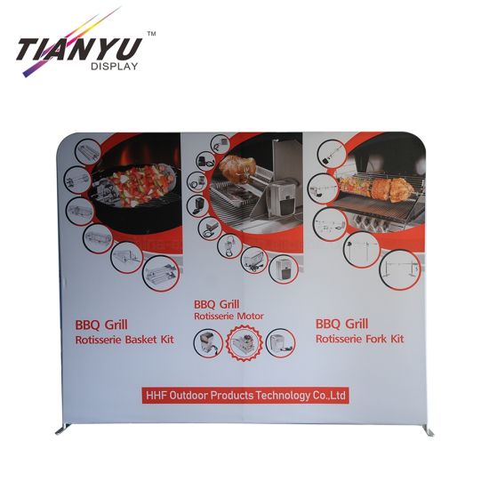 10FT Straight Advertising Tension Fabric Photo Booth Achtergrond Display Stand