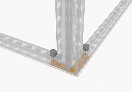 Kleine 90 graden Connector