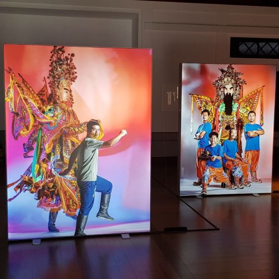 Jiangmen Vertoning van de Reclame LED-achtergrondverlichting aluminium frame Chinese Beijing Opera display Light Box