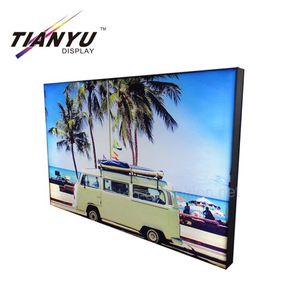 Gratis Ship Grote Maat Edge Lit Lightbox Dubbele Zij Fabric Advertentie Display Light Box