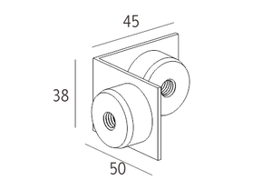 90 graden connector (voor deur alleen)