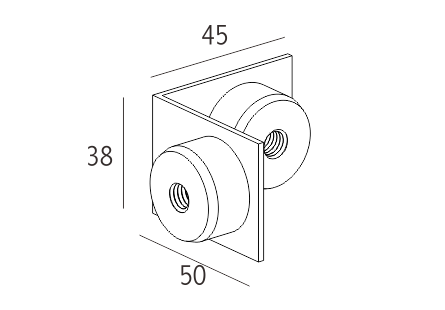 90 graden connector (voor deur alleen)