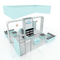 Aangepaste 3x3 aluminium opvouwbare beursstand Modulaire beursstand